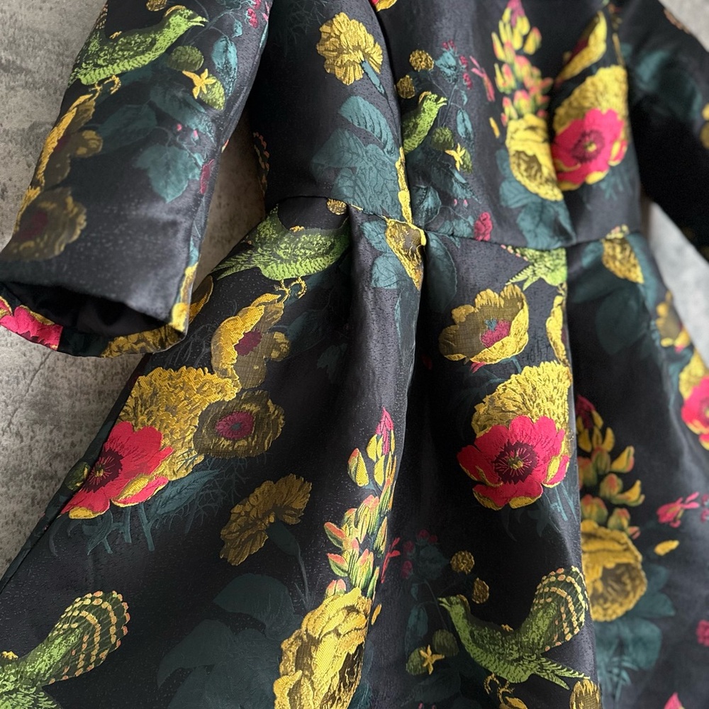 Ashro Black Floral Dress unique gown - Picture 9 of 16